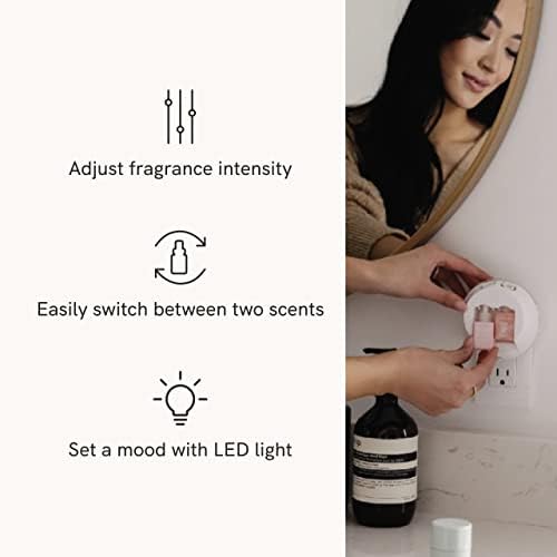 Pura - Smart Home Fragrance Device Starter Set V3 - Scent Diffuser for Homes  Bedrooms & Living Rooms - Includes Fragrance Aroma Diffuser & Two Fragrances - Linens & Surf and Pacific Aqua