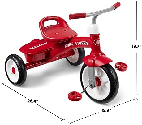 Radio Flyer Red Rider Trike  Outdoor Toddler Tricycle  For Ages 2.5-5 (Amazon Exclusive)