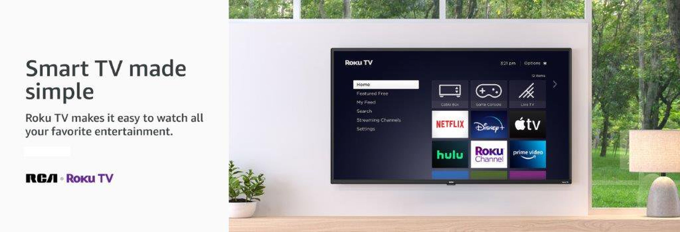 RCA 32" Class HD 720P Roku Smart LED Television