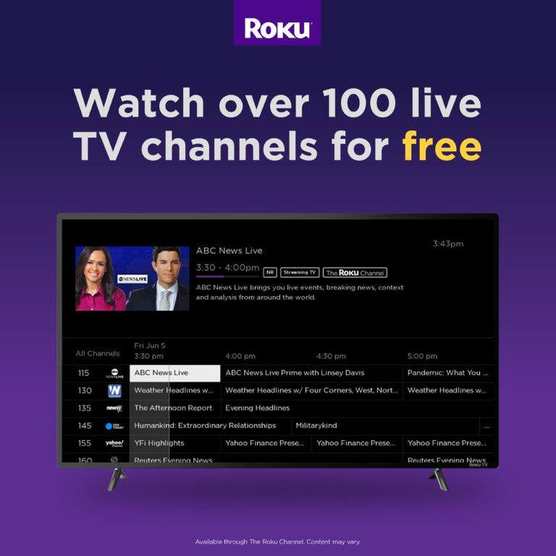 RCA 32" Class HD 720P Roku Smart LED Television