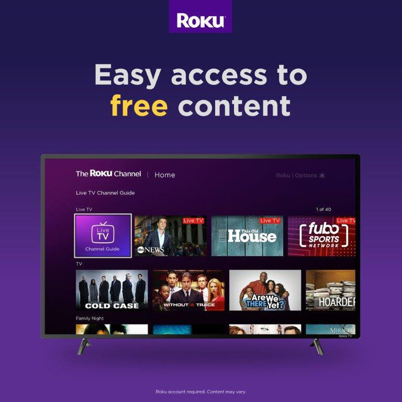 RCA 32" Class HD 720P Roku Smart LED Television