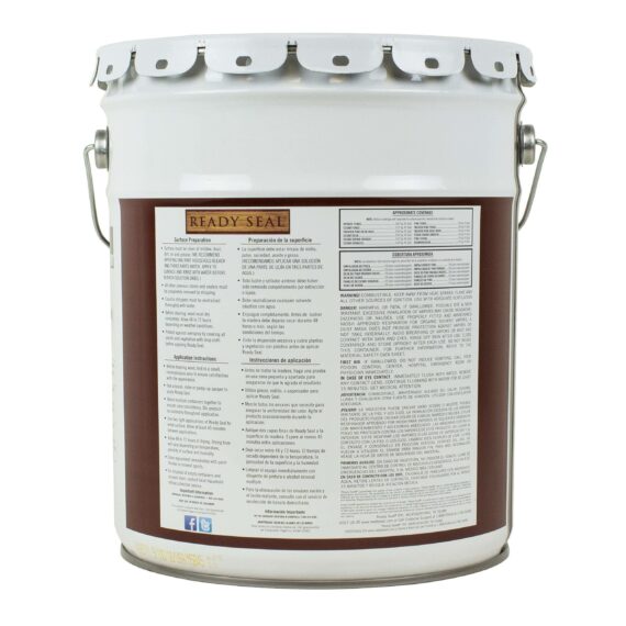 Ready Seal 512 Natural Cedar Exterior Wood Stain and Sealer, 5 Gallon