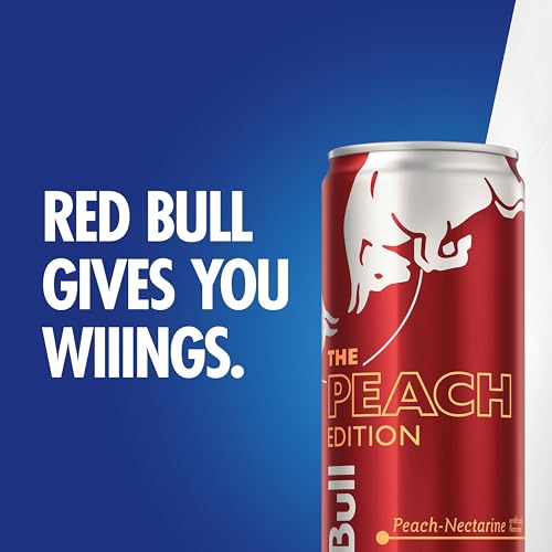 Red Bull Energy Drink Peach-Nectarine 12 fl oz 24 Cans