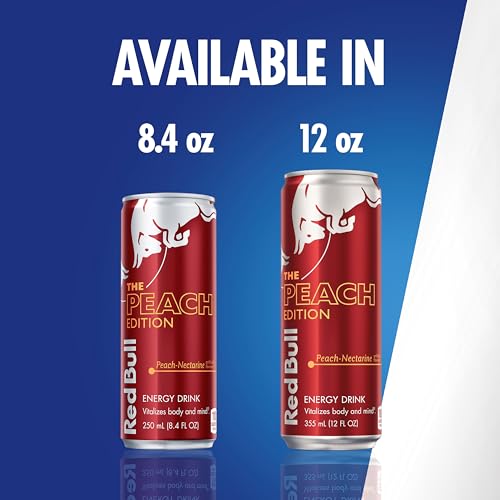 Red Bull Energy Drink Peach-Nectarine 12 fl oz 24 Cans
