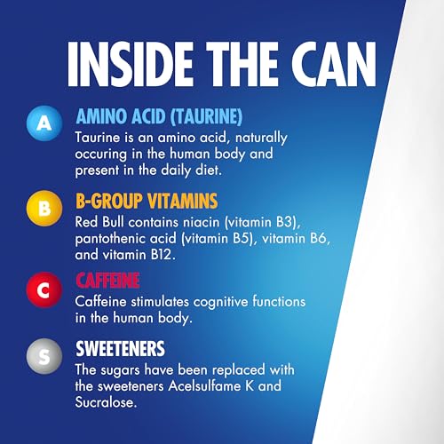 Red Bull Energy Drink Sugar Free 12 Fl Oz 24 Cans