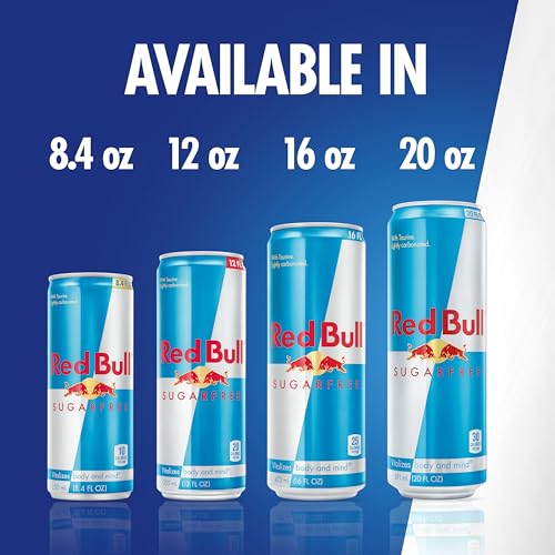 Red Bull Energy Drink Sugar Free 12 Fl Oz 24 Cans