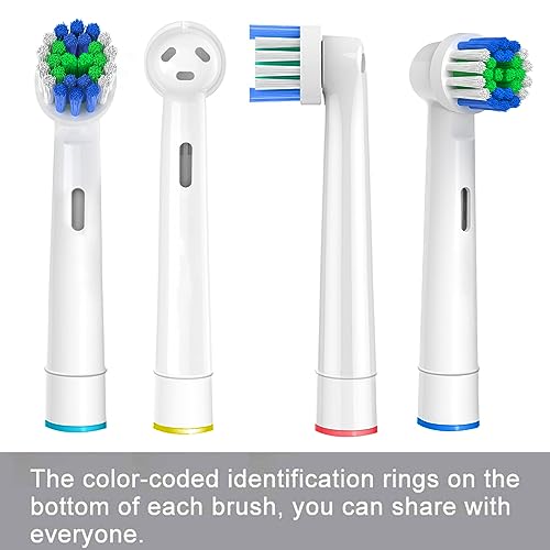 Replacement Toothbrush Heads Compatible with Oral B Braun  12 Pcs Professional Electric Toothbrush Heads Brush Heads Compatible with Oral B Replacement Heads Refill 7000/Pro 1000/9600/500/3000/8000