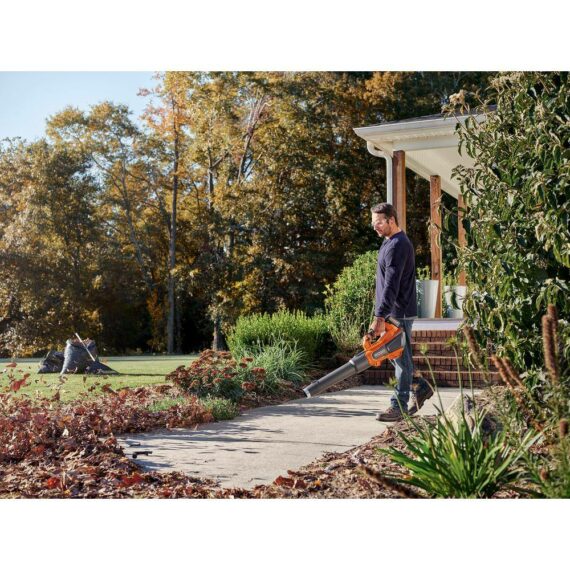 RIDGID 18V Brushless Cordless Leaf Blower, 510 CFM, 130 MPH, with 6.0Ah Battery & Charger