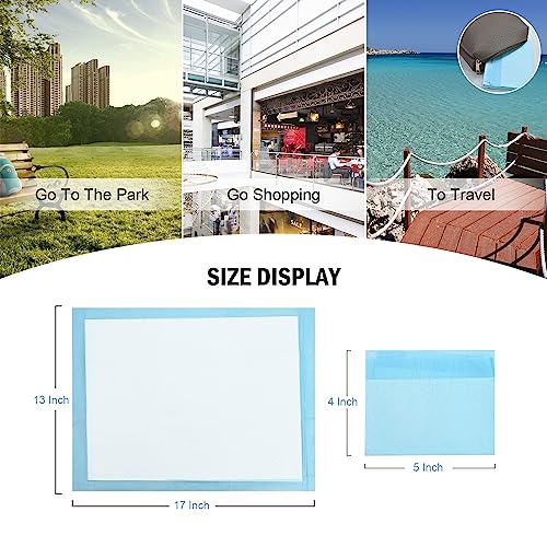 Rocinha 100 PACK Disposable Changing Pads Baby Disposable Underpads Waterproof Diaper Changing Pad Breathable Underpads Bed Table Protector Mat 17 Inches x 13 Inches