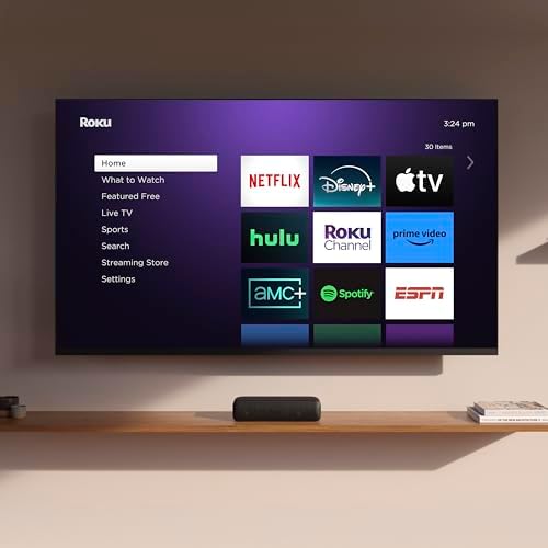 Roku Streambar SE | 2-in-1 TV Soundbar with Built-in 4K/HD/HDR Streaming Premium Speakers & Enhanced Speech Clarity for Crisp Clear Dialogue - Quick Guided Simple Setup
