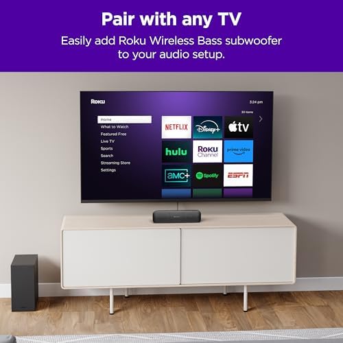 Roku Streambar SE | 2-in-1 TV Soundbar with Built-in 4K/HD/HDR Streaming Premium Speakers & Enhanced Speech Clarity for Crisp Clear Dialogue - Quick Guided Simple Setup