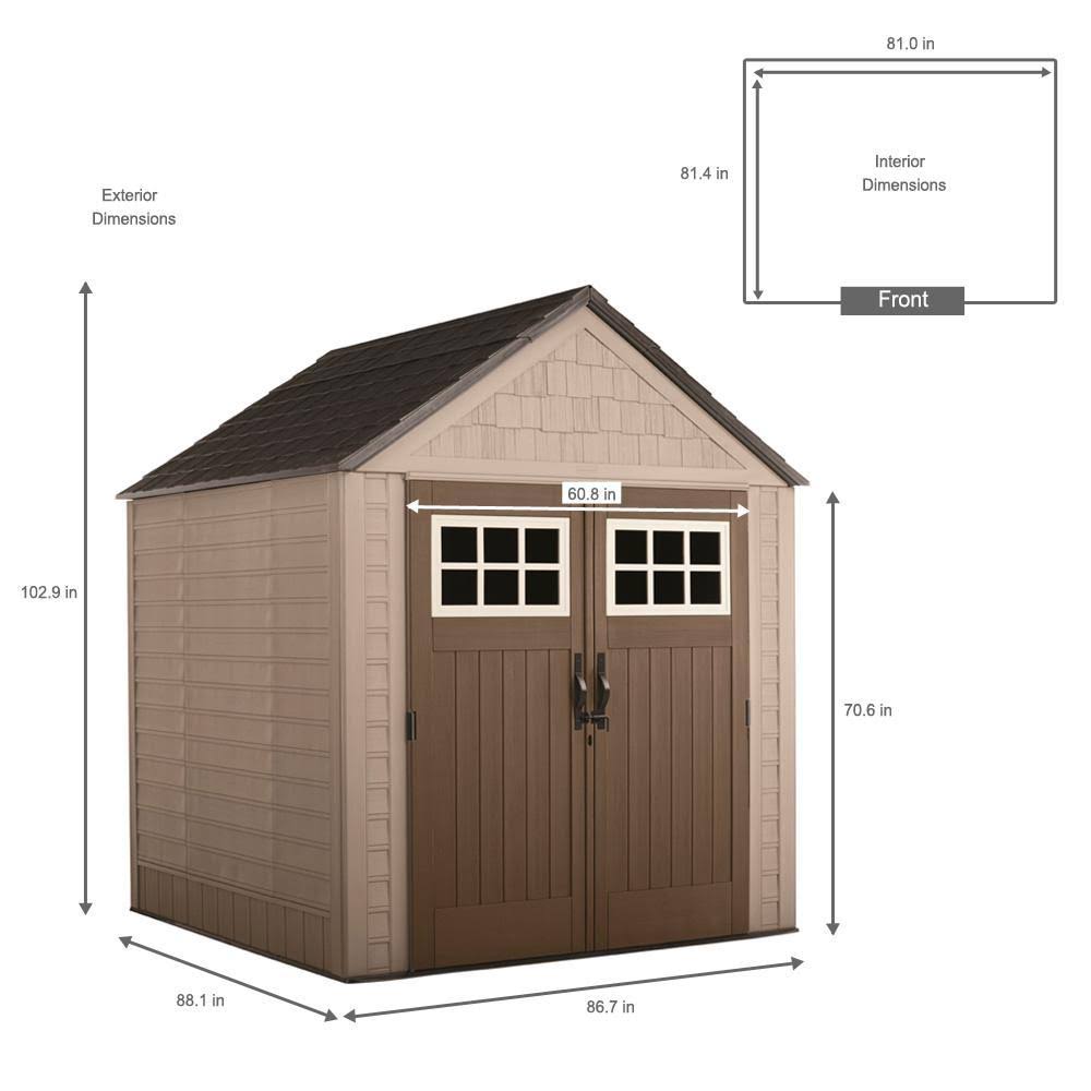 Rubbermaid Big Max 7 ft. x 7 ft. Storage Shed