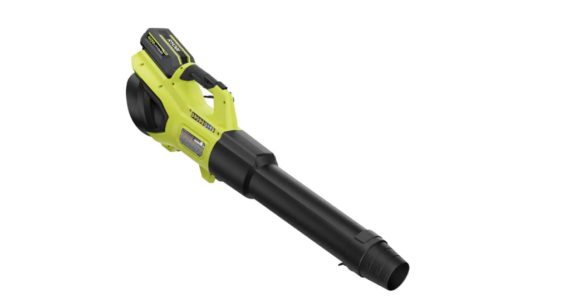 RYOBI 40V HP Brushless Whisper Series Leaf Blower, 730 CFM, 190 MPH, Cordless, Includes 2x 4.0 Ah Batteries & Charger, Quiet 57 dB