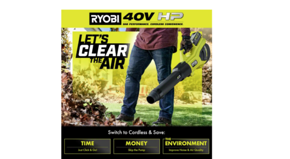 RYOBI 40V HP Brushless Whisper Series Leaf Blower, 730 CFM, 190 MPH, Cordless, Includes 2x 4.0 Ah Batteries & Charger, Quiet 57 dB
