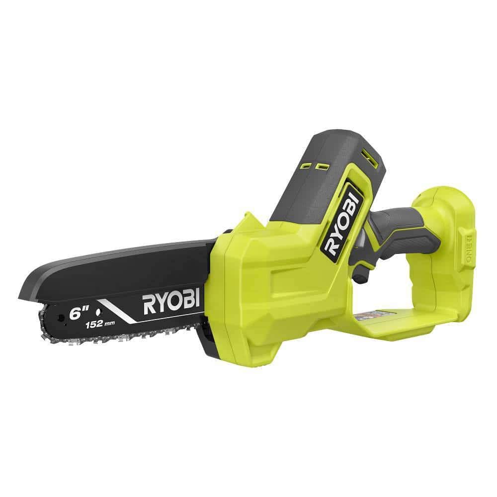 RYOBI ONE+ 18V 6" Cordless Pruning Chainsaw Tool Only - Compact, Tool-less Tensioning, Oil-Free, 3-Year Warranty