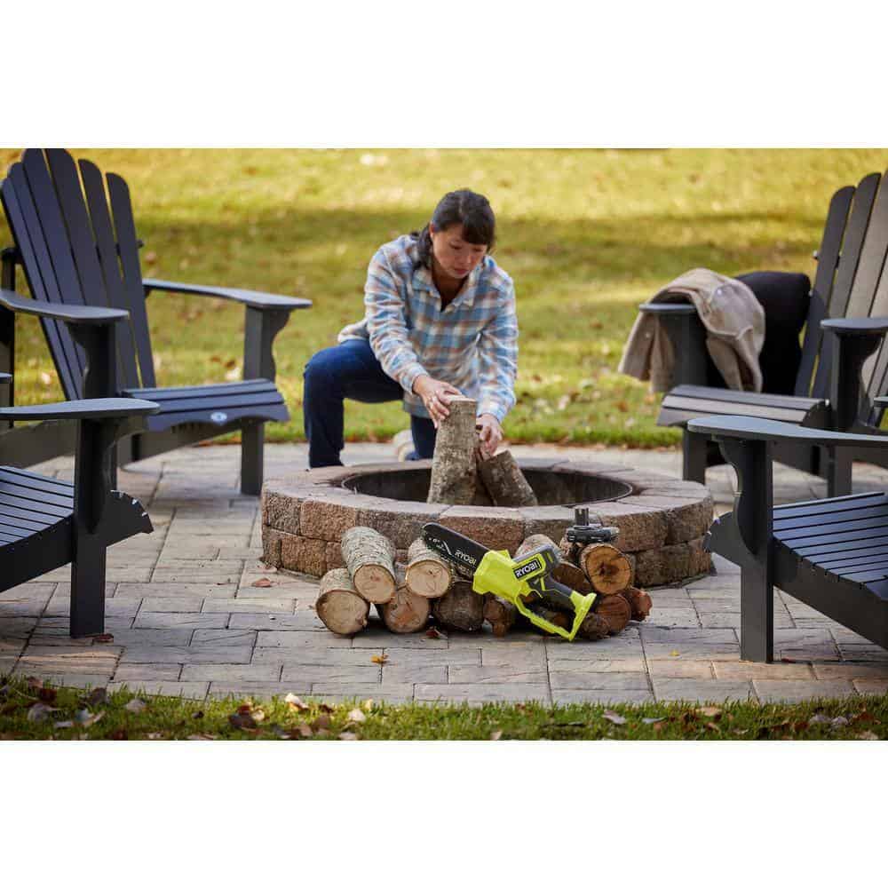 RYOBI ONE+ 18V 6" Cordless Pruning Chainsaw Tool Only - Compact, Tool-less Tensioning, Oil-Free, 3-Year Warranty