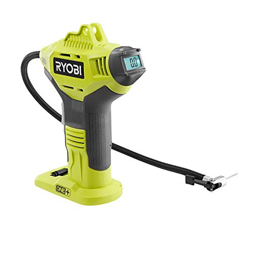 Ryobi ONE+ Cordless High Pressure Inflator with Digital Gauge, High Capacity Lithium-Ion Battery