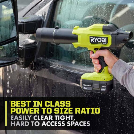 RYOBI ONE+ HP 18V Brushless Cordless Compact Blower, 220 CFM, 140 MPH, Tool-Only
