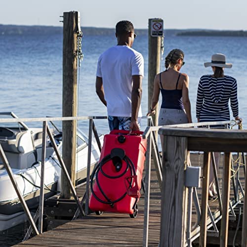 Scepter USA 6792 Duramax 14 Gallon Flo-N-Go Fuel Caddy, Red