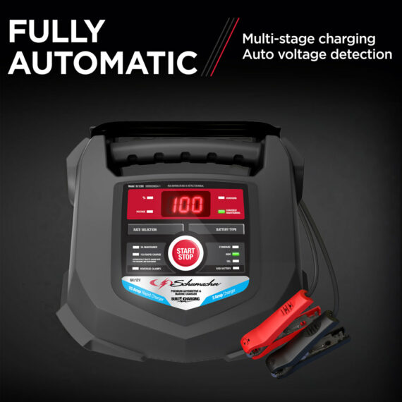 Schumacher SC1280 15-Amp 6V/12V Automatic Battery Charger & Maintainer for Automotive & Marine
