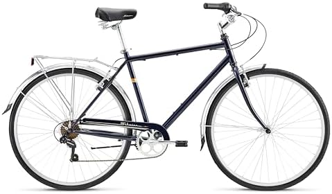 Schwinn Wayfarer Adult Hybrid Bike Mens and Womens Step-Over or Step-Through Frame Options 7-Speed Drivetrain Rear Rack 700C Wheels