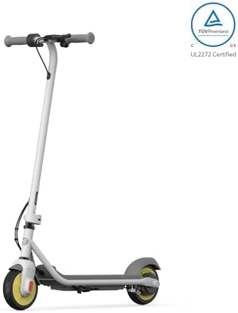 Segway Ninebot eKickScooter – Electric Scooter for Kids 6-14  w/t Adjustable Handlebar Height ( Only C2 Pro ) for Riders up to 132 lbs  Includes New Cruise Mode  UL-2272 Certified