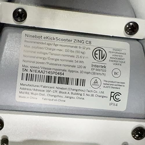 Segway Ninebot eKickScooter - Electric Scooter for Kids 6-14  w/t Adjustable Handlebar Height ( Only C2 Pro ) for Riders up to 132 lbs  Includes New Cruise Mode  UL-2272 Certified