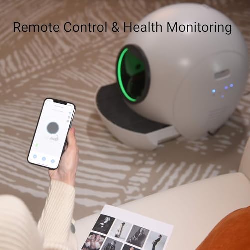 Self-Cleaning Litter Box SMARTELF Automatic Cat Litter Box Extra Large Litter Box for Multiple Cats Odor Removal Anti Pinch Kitty Litter Box