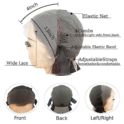 SENSAIRUITE Body Wave Lace Front Wigs Human Hair Wide Lace 180 Density Human Hair Wigs 13x4 Human Hair Lace Front Wigs Pre Plucked With Baby Hair 20 Inches Natural Color