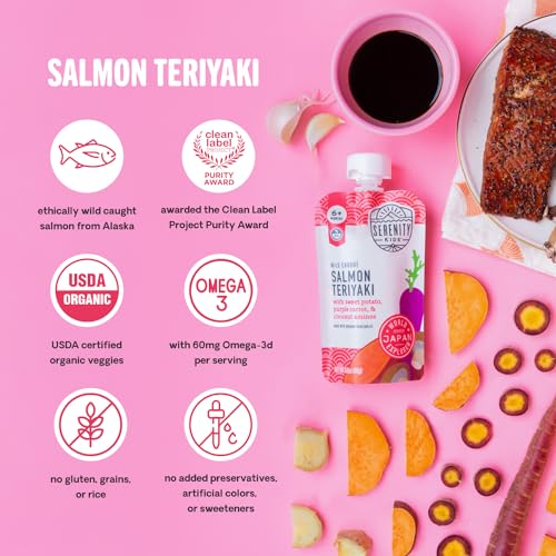 Serenity Kids 7+ Months World Explorers Baby Food Pouches Puree Made With Ethically Sourced Meats & Organic Veggies | 3.5 Ounce BPA-Free Pouch | World Explorers Variety Pack | 18 Count