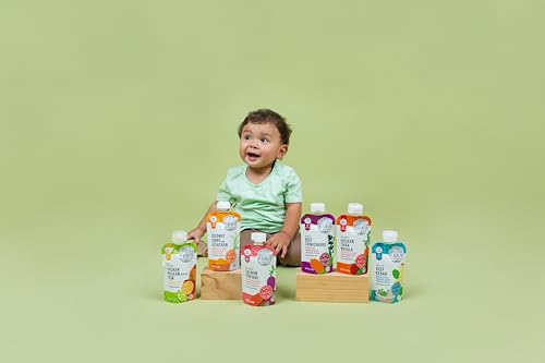 Serenity Kids 7+ Months World Explorers Baby Food Pouches Puree Made With Ethically Sourced Meats & Organic Veggies | 3.5 Ounce BPA-Free Pouch | World Explorers Variety Pack | 18 Count