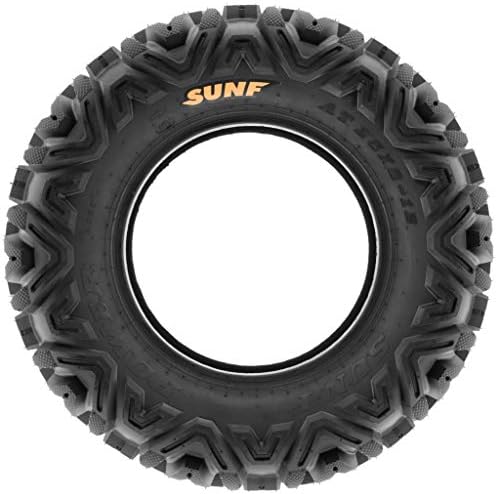 Set of 4 SunF Power.I ATV UTV all-terrain Tires 25x8-12 Front & 25x10-12 Rear  6 PR  Tubeless A033