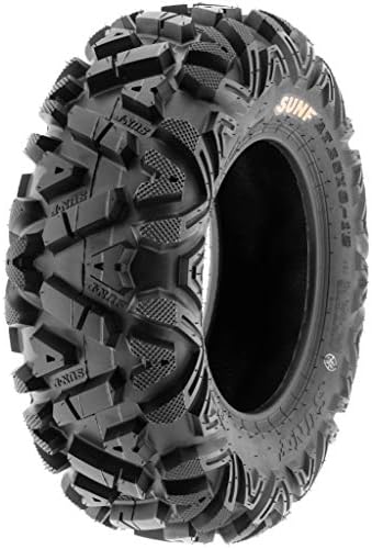 Set of 4 SunF Power.I ATV UTV all-terrain Tires 25x8-12 Front & 25x10-12 Rear  6 PR  Tubeless A033