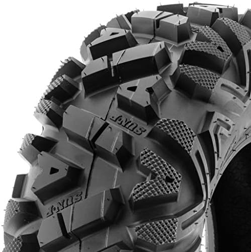 Set of 4 SunF Power.I ATV UTV all-terrain Tires 25x8-12 Front & 25x10-12 Rear  6 PR  Tubeless A033
