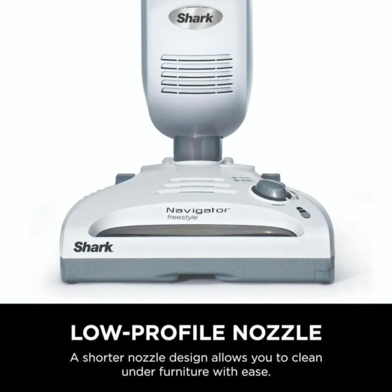 Shark SV1106 Navigator Freestyle Cordless Stick Vacuum, Lightweight, White/Grey, for Carpet & Pet Hair