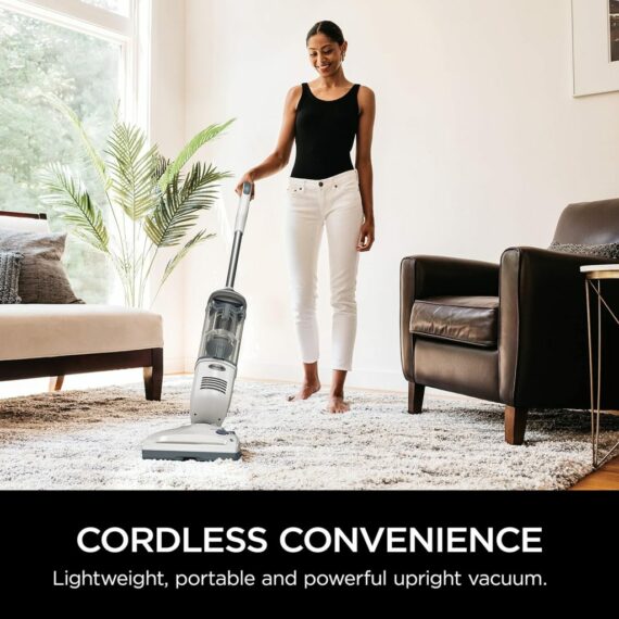Shark SV1106 Navigator Freestyle Cordless Stick Vacuum, Lightweight, White/Grey, for Carpet & Pet Hair