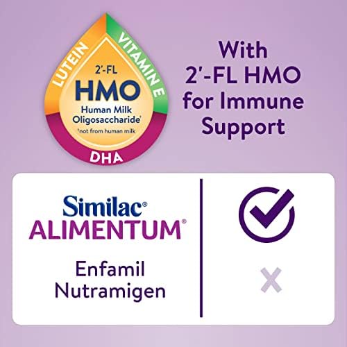 Similac Alimentum With 2'-FL HMO Hypoallergenic Infant Formula for Food Allergies and Colic Due to Protein Sensitivity Ready-to-Feed Baby Formula 32-fl-oz Bottle Pack of 6
