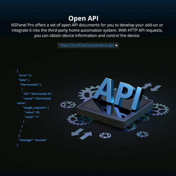 SONOFF NSPanel Pro Smart Home Control Panel with Zigbee Gateway, Wi-Fi, Thermostat & Intercom