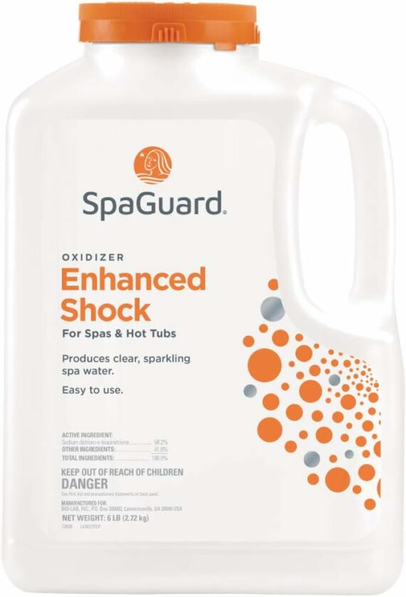 SpaGuard Enhanced Spa Shock 6lbs - Multi-Purpose Spa Treatment for Sparkling Water & Odor Removal
