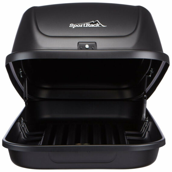 SportRack SR7040 Getaway L Roof-Mount Cargo Box, 15 Cu Ft, Black, UV-Resistant HDPE, Lockable
