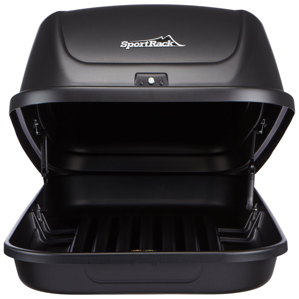 SportRack SR7040 Getaway L Roof-Mount Cargo Box, 15 Cu Ft, Black, UV-Resistant HDPE, Lockable