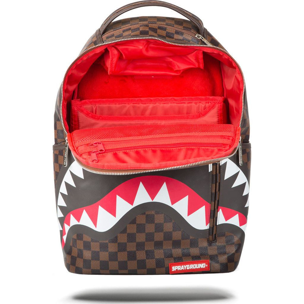 Sprayground Sharks In Paris Backpack | Brown/Black