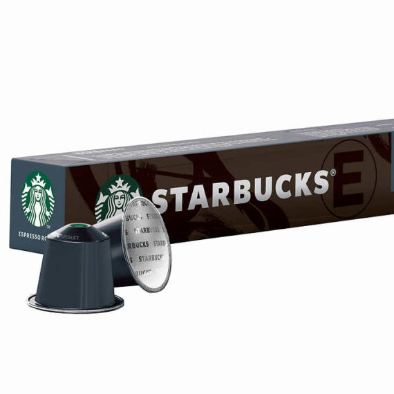Starbucks by Nespresso Espresso Roast Capsules, Dark Roast, 60 Count, Compatible with Original Line Machines