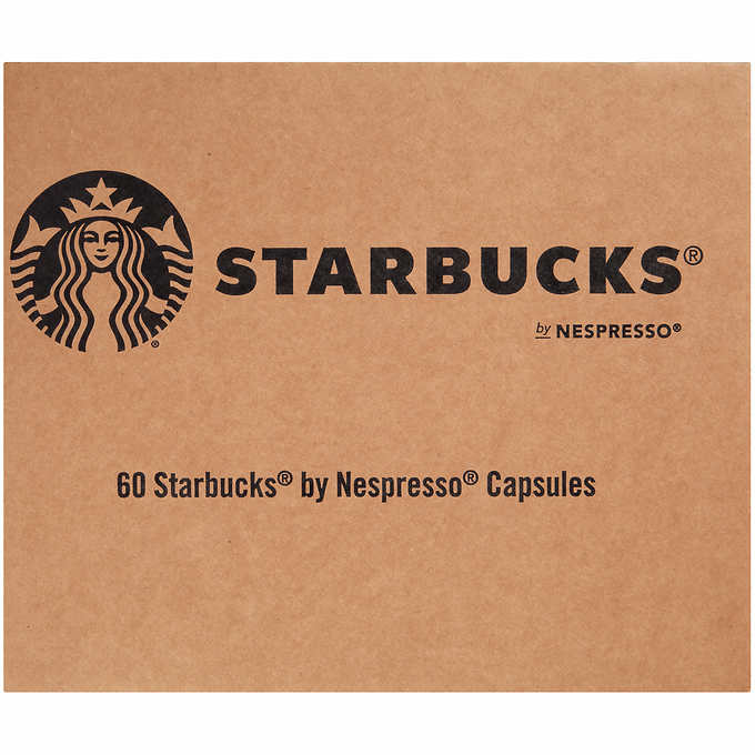 Starbucks by Nespresso Espresso Roast Capsules, Dark Roast, 60 Count, Compatible with Original Line Machines