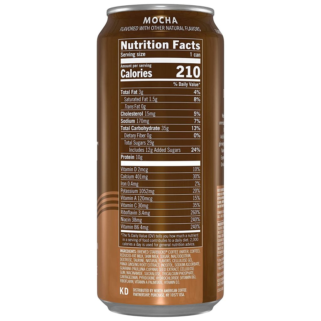 Starbucks Doubleshot Energy Mocha Espresso Coffee, 15 oz Cans, 12 Pack