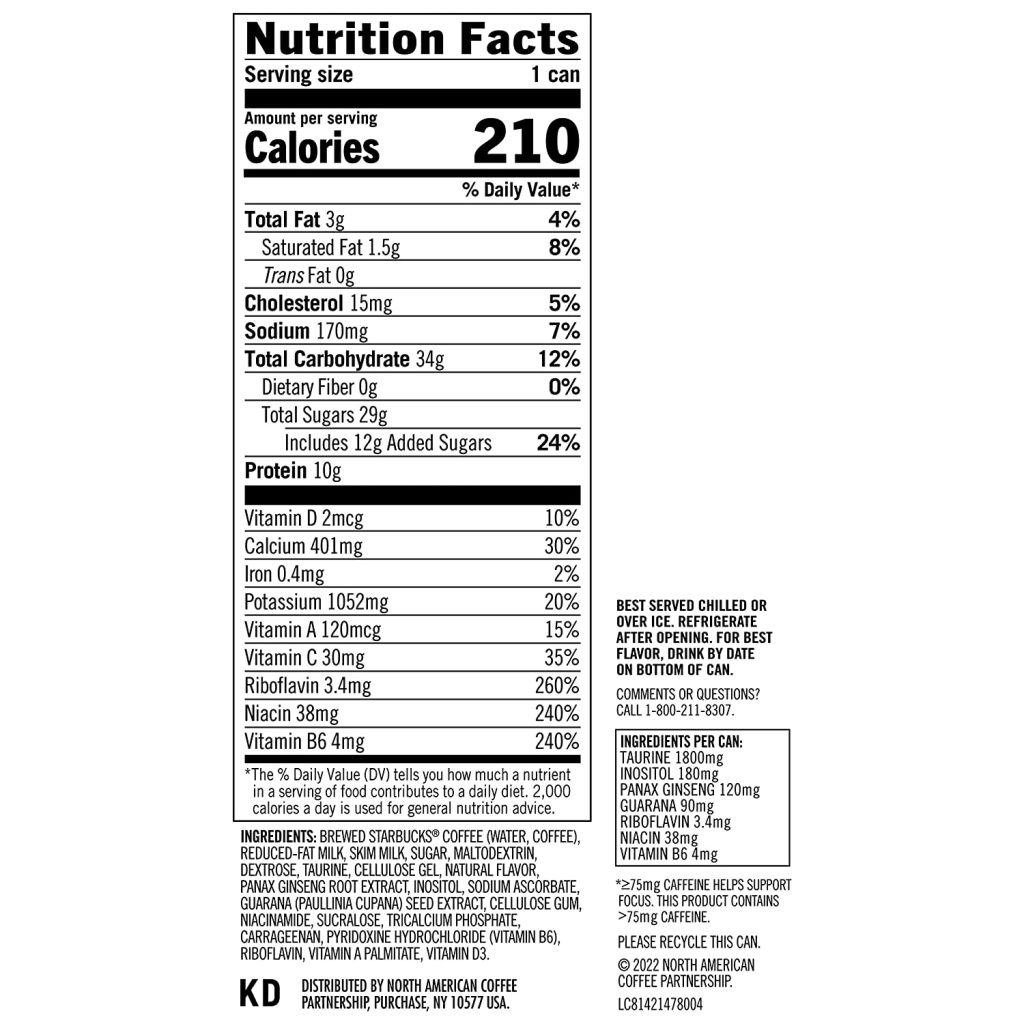 Starbucks Doubleshot Vanilla Espresso Energy Drink 15oz, 12-Pack Cans