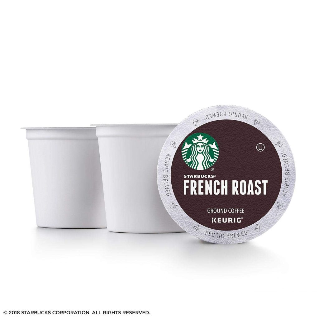 Starbucks French Roast Coffee K-Cups, Dark Roast, 72 Count, Compatible with Keurig Brewers