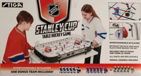 STIGA NHL Stanley Cup Table Hockey Game - 3D Players, Scale Rink, 3 Teams, Officially Licensed by NHL