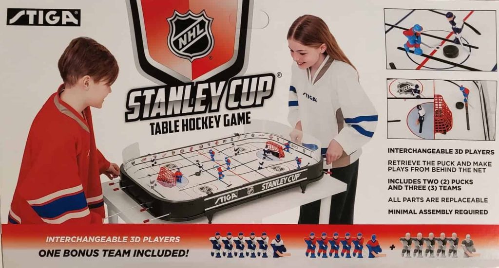 STIGA NHL Stanley Cup Table Hockey Game - 3D Players, Scale Rink, 3 Teams, Officially Licensed by NHL