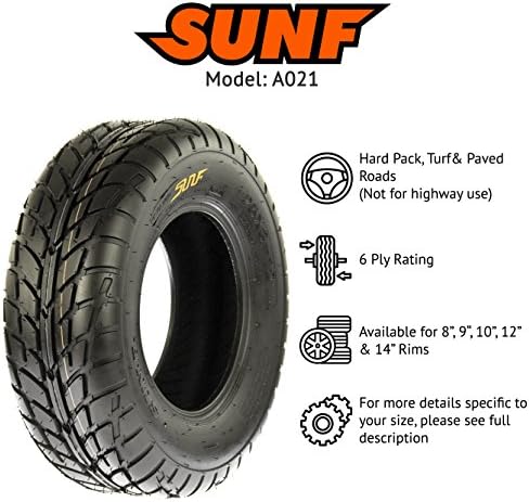 SUNF 14570 6 14570×6 ATV UTV Tires 6 PR Tubeless A021 [Set of 2]  LCF1|A021|145706||x2